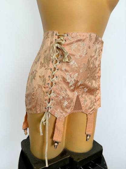 Vintage 1940s/1950s Blush Pink Girdle | S