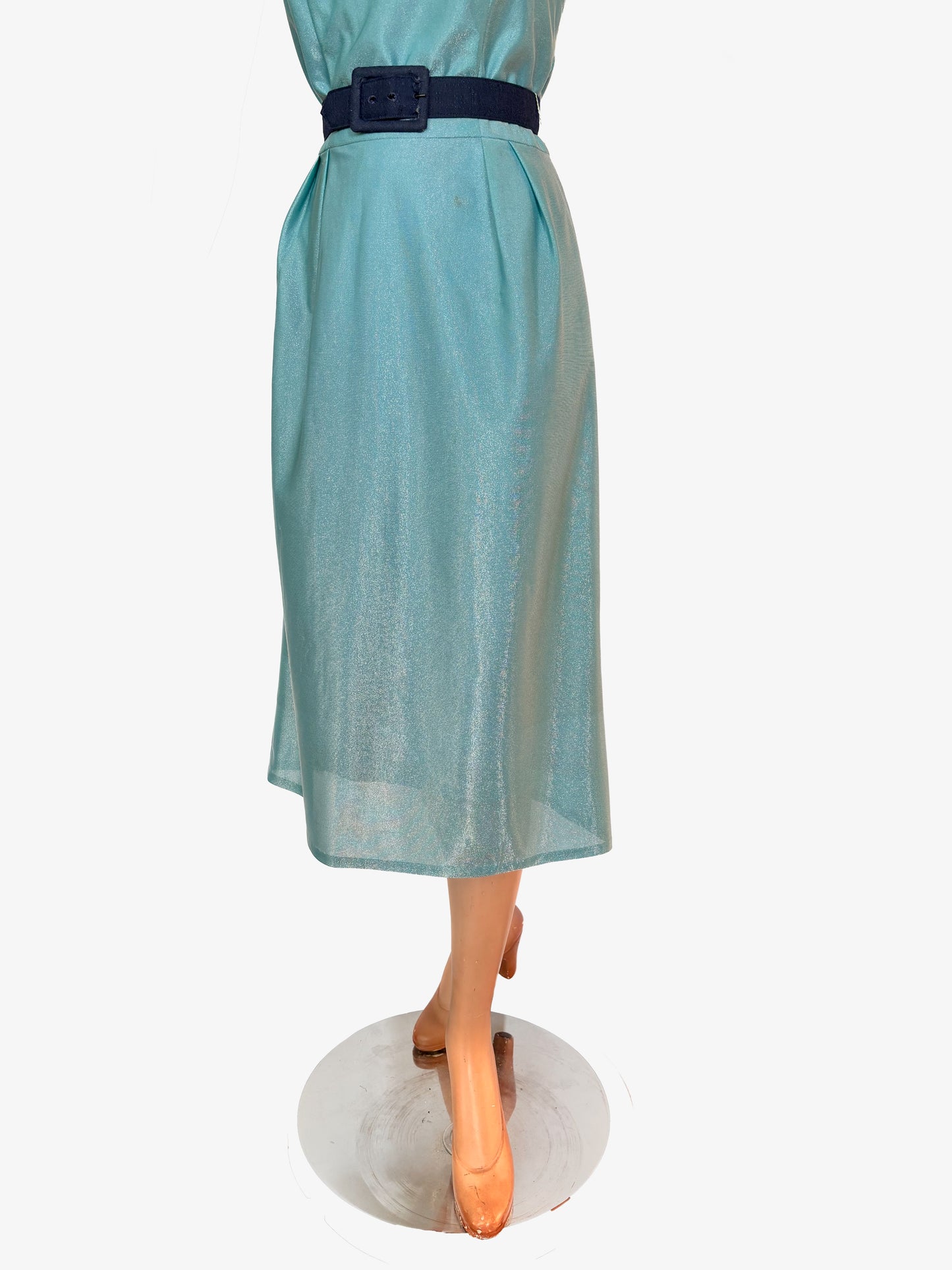 1950s Mr. Ray of California Chrome Spun Dress | XS/S