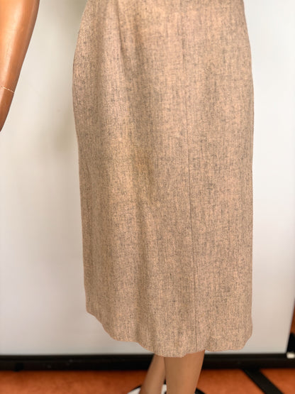 1940s.50s Tweed Skirt | XS