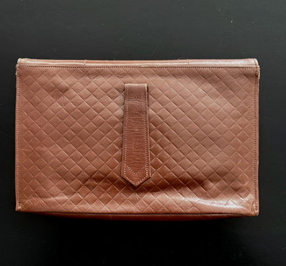 1940s Leather Clutch Envelope Bag