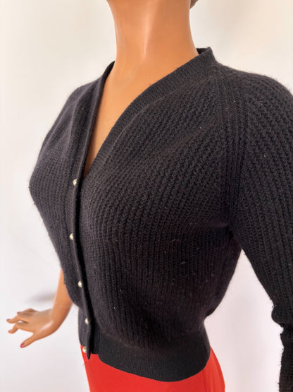 1950s Wool Short Cardigan | S/M