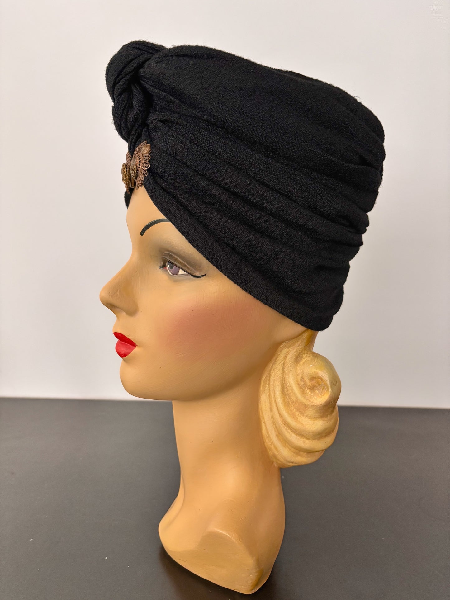 Vintage 1930s 1940s Jersey Turban