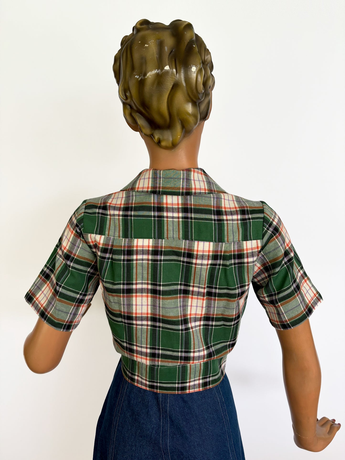 Brenda 1940s Style Land Girl Blouse