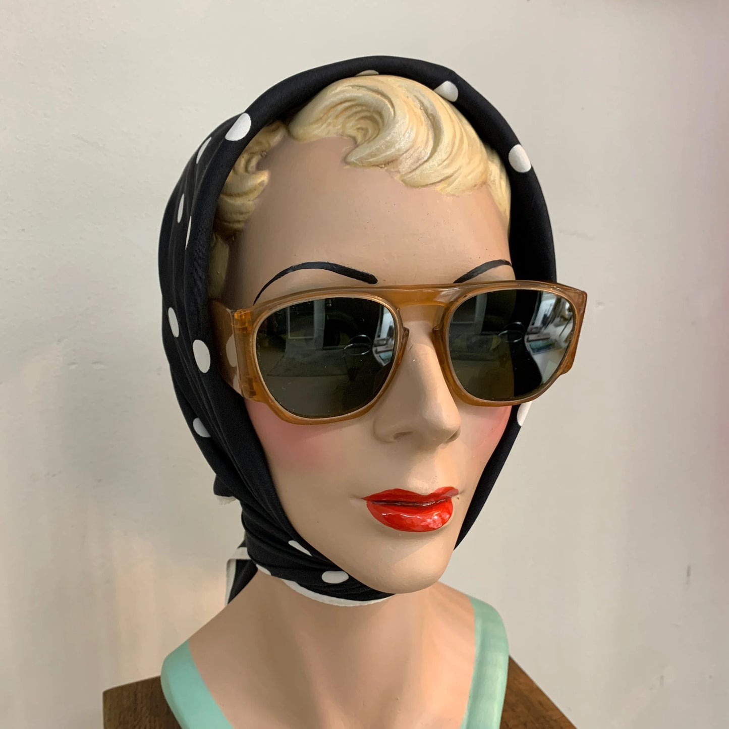 1940s Dead Stock Celluloid Sunglasses Brown