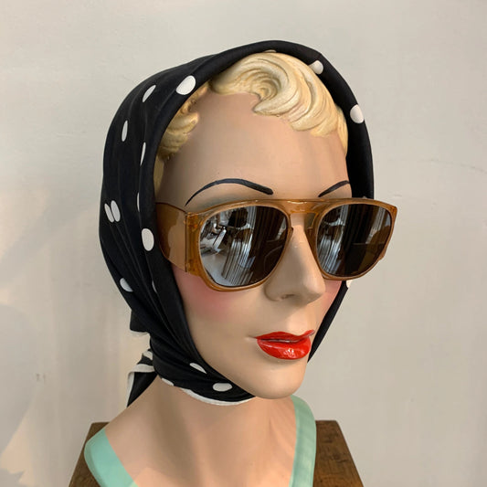 1940s Dead Stock Celluloid Sunglasses Brown