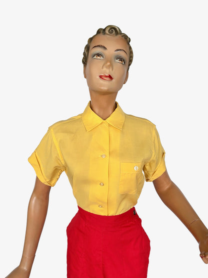 1950s Nat Nast Creation Blouse | XL