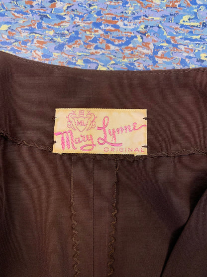 1940s Mary Lynne Gabardine Dress | S