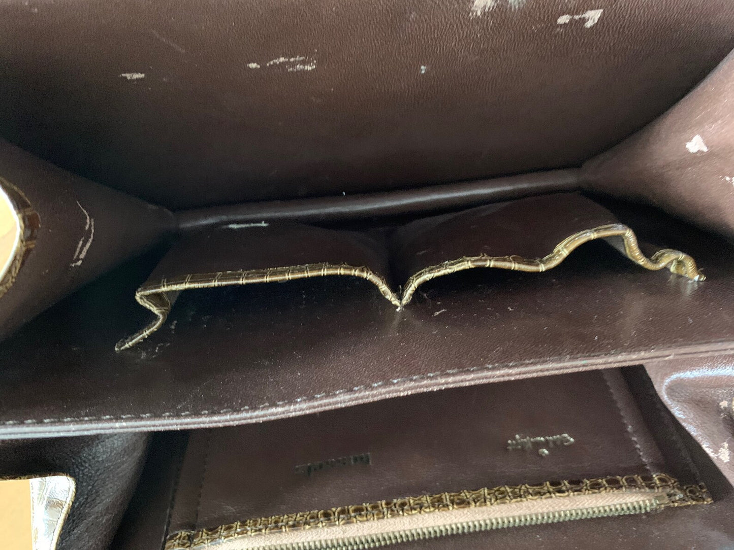 1960s Faux Reptile Handbag