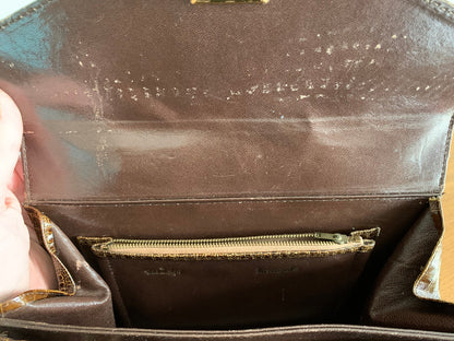 1960s Faux Reptile Handbag
