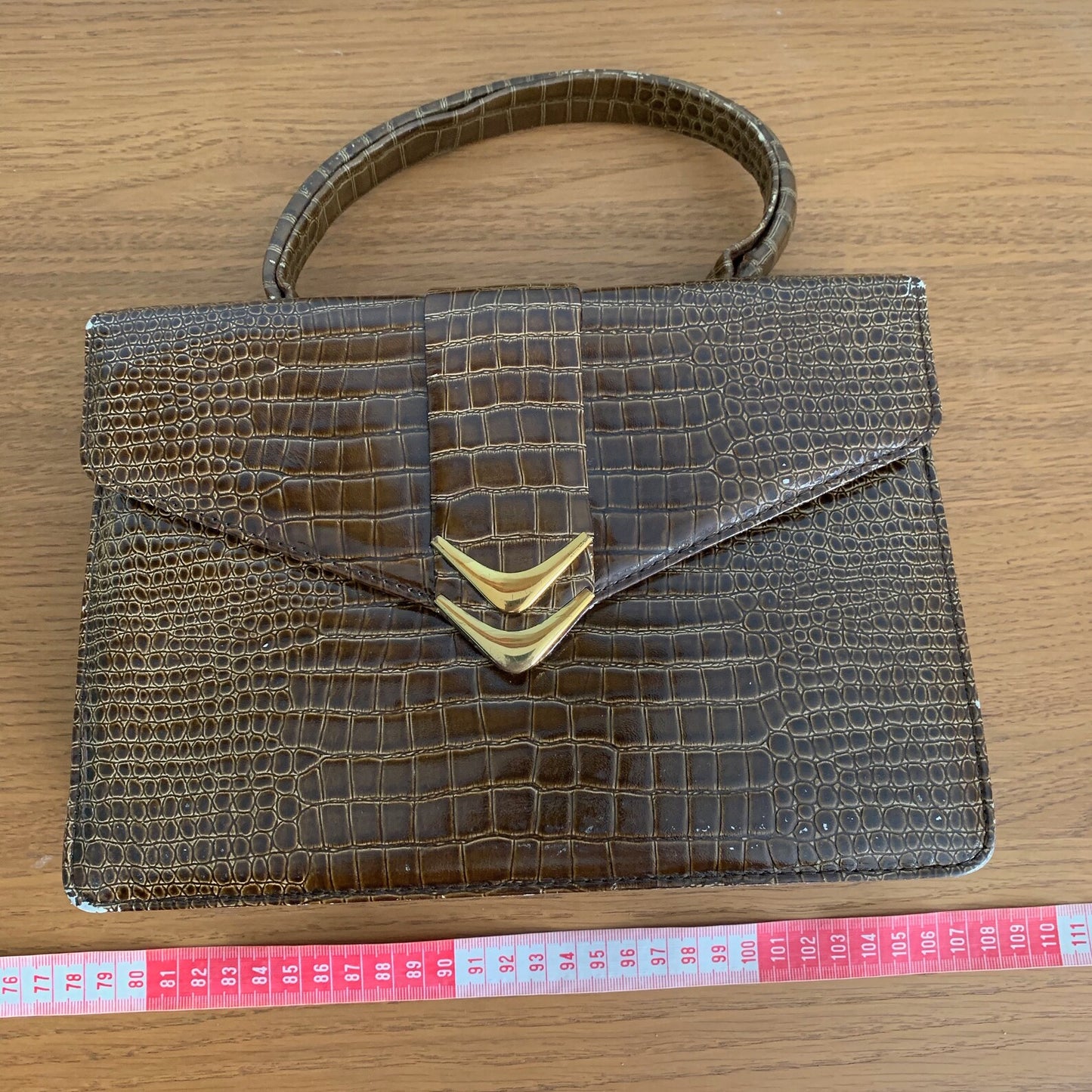 1960s Faux Reptile Handbag