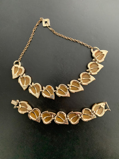 1950s/60s Leru Thermoset Necklace and Bracelet Set