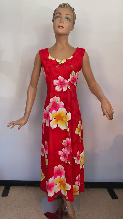 1960s/1970s Royal Hawaiian Luau Dress | M