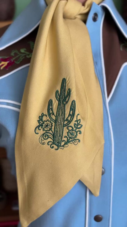 Western Style Embroidered Scarf