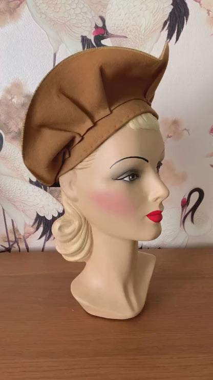 1940s New York Creation Heart Halo Hat