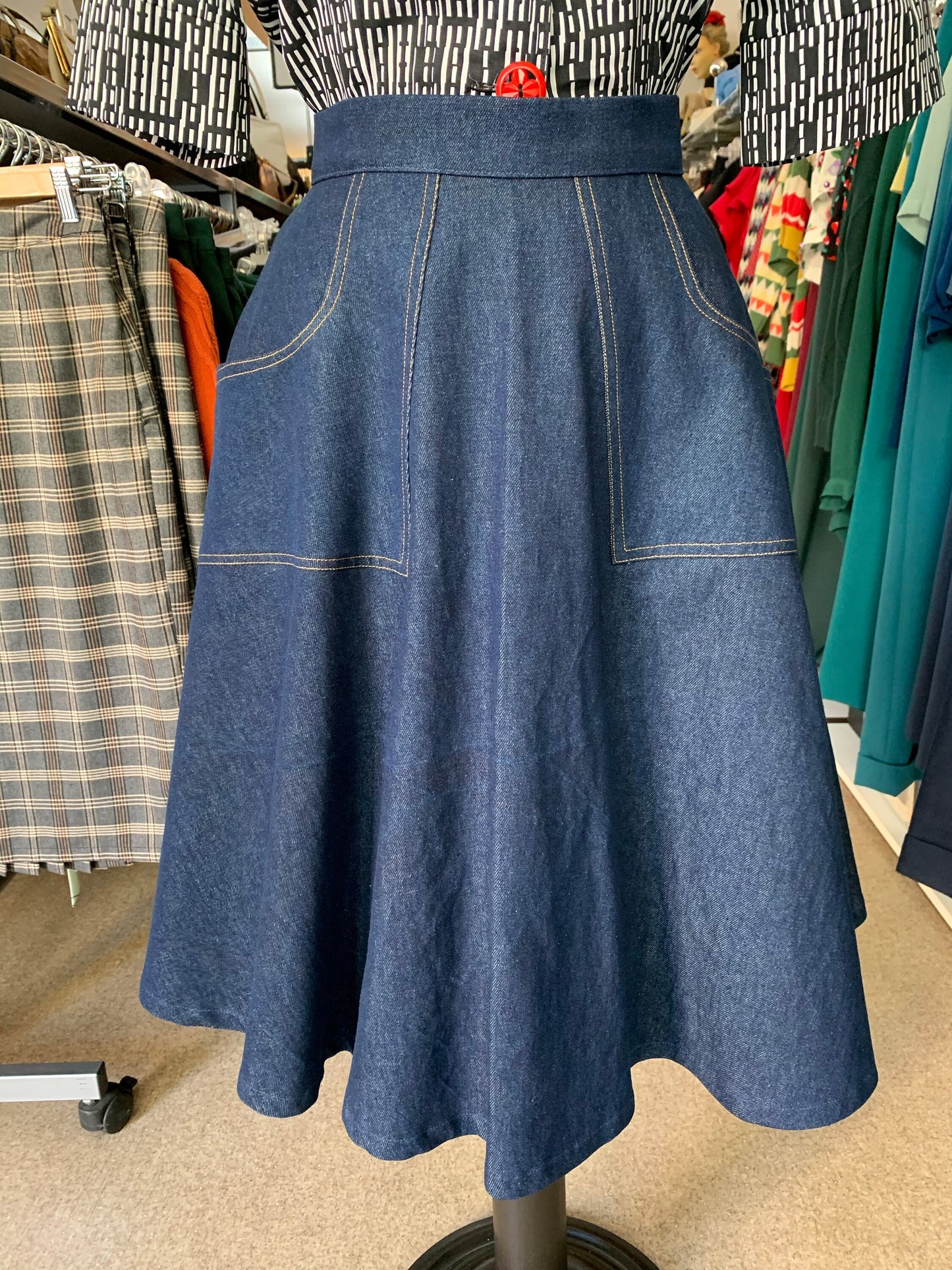 Betty Jo Blue Denim Skirt