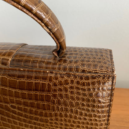 1960s Faux Reptile Handbag