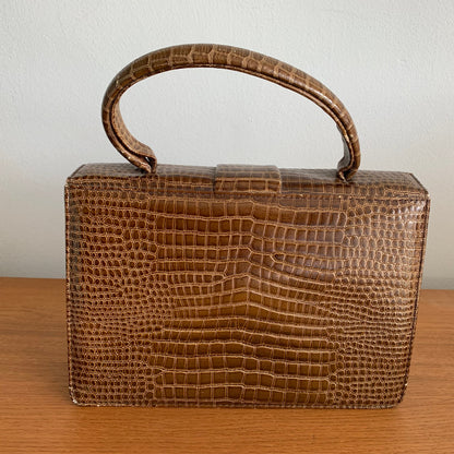 1960s Faux Reptile Handbag