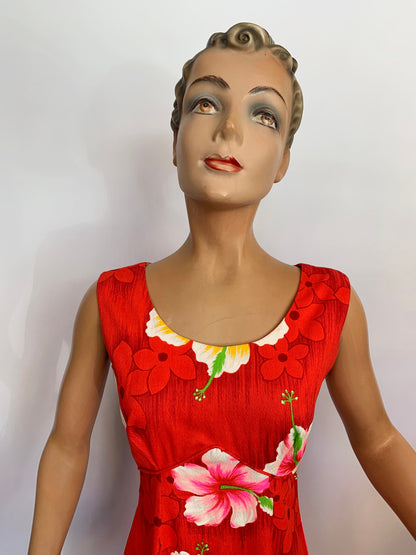 1960s/1970s Royal Hawaiian Luau Dress | M