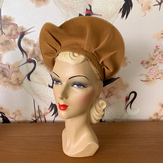 1940s New York Creation Heart Halo Hat