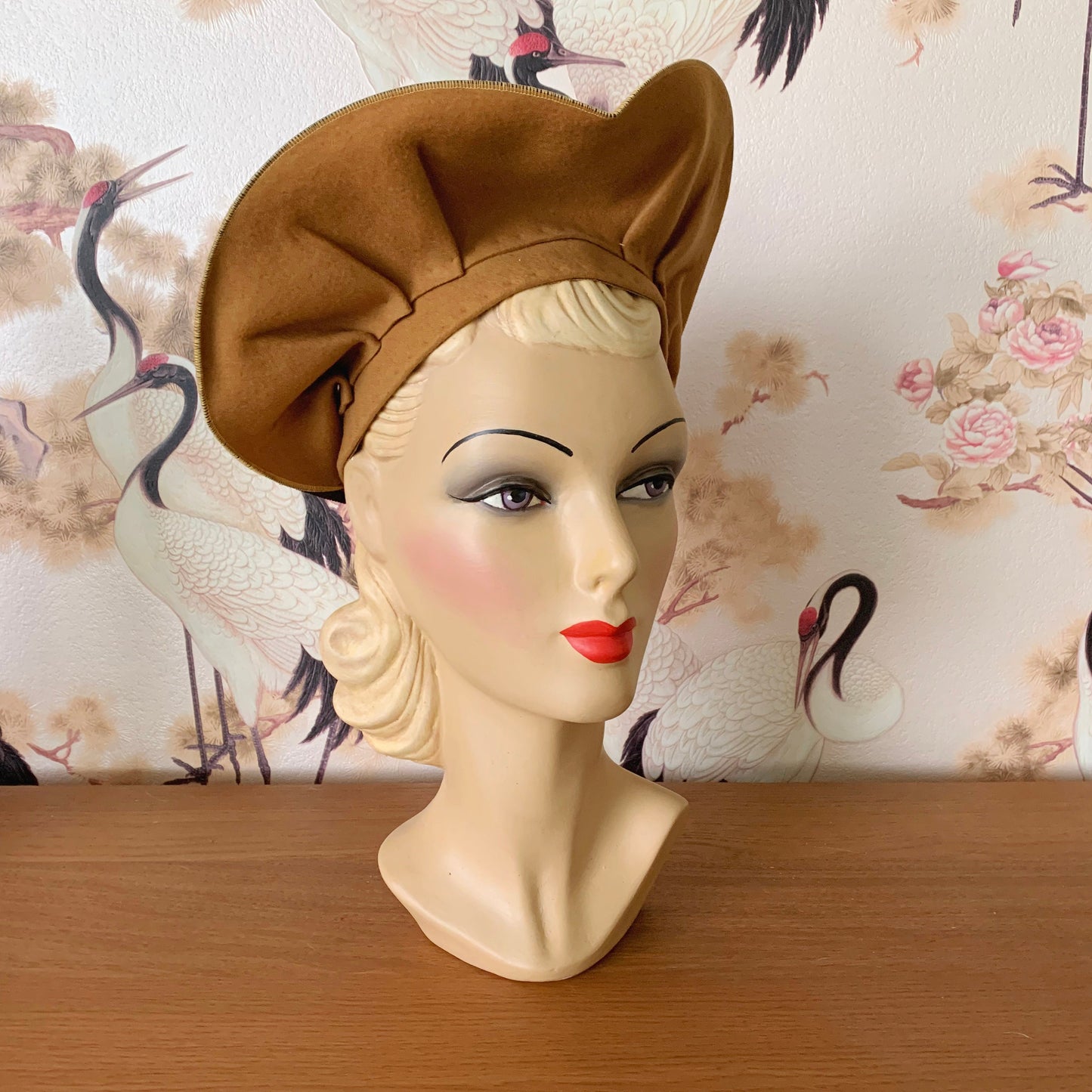 1940s New York Creation Heart Halo Hat