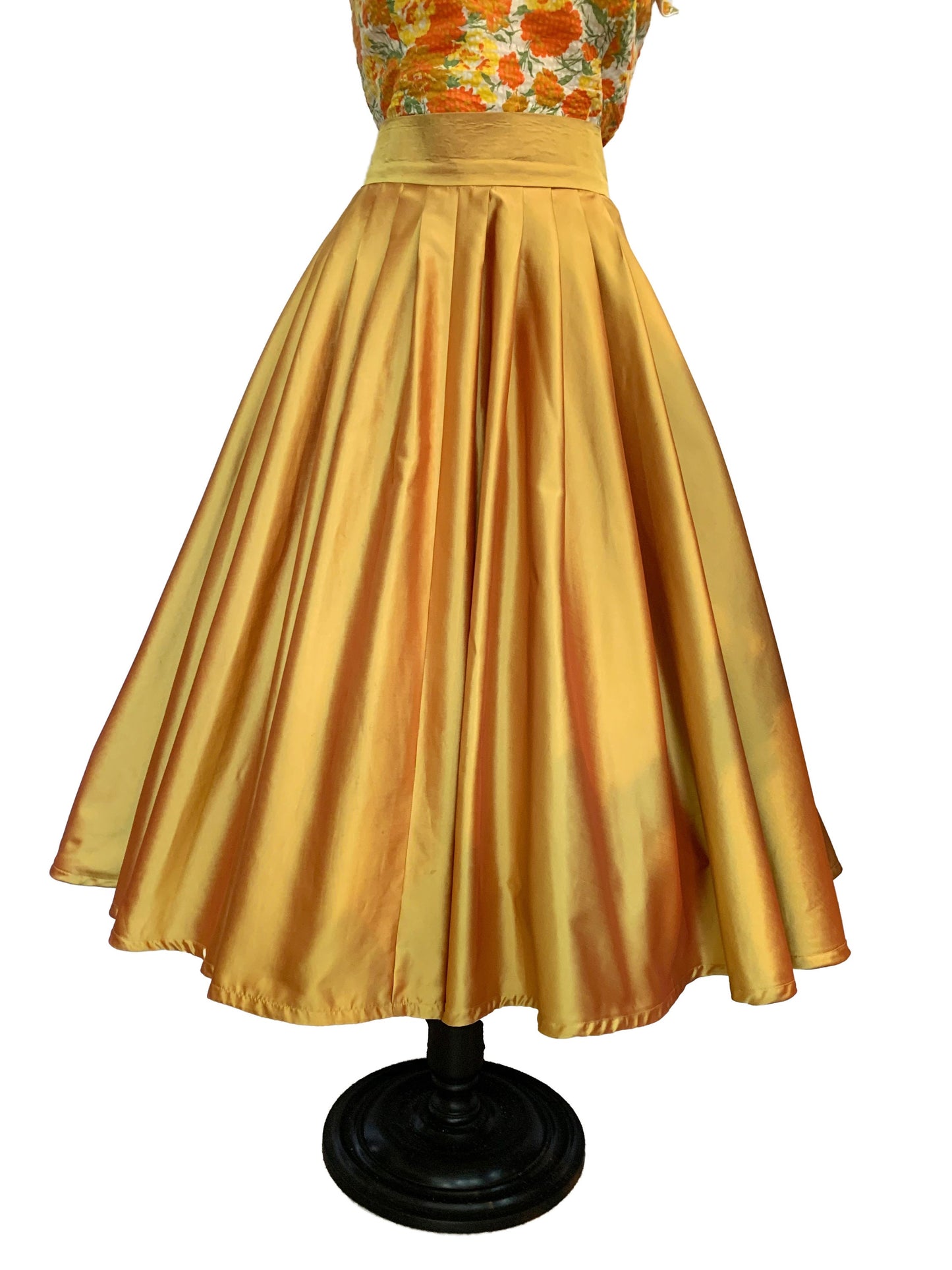 Vintage Style Two Tone Changeant Swing Skirt | XL/XXL